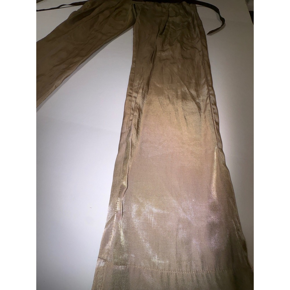 Alythea Women's M Beige Pleated  Belted‎ Pants - Picture 2 of 9